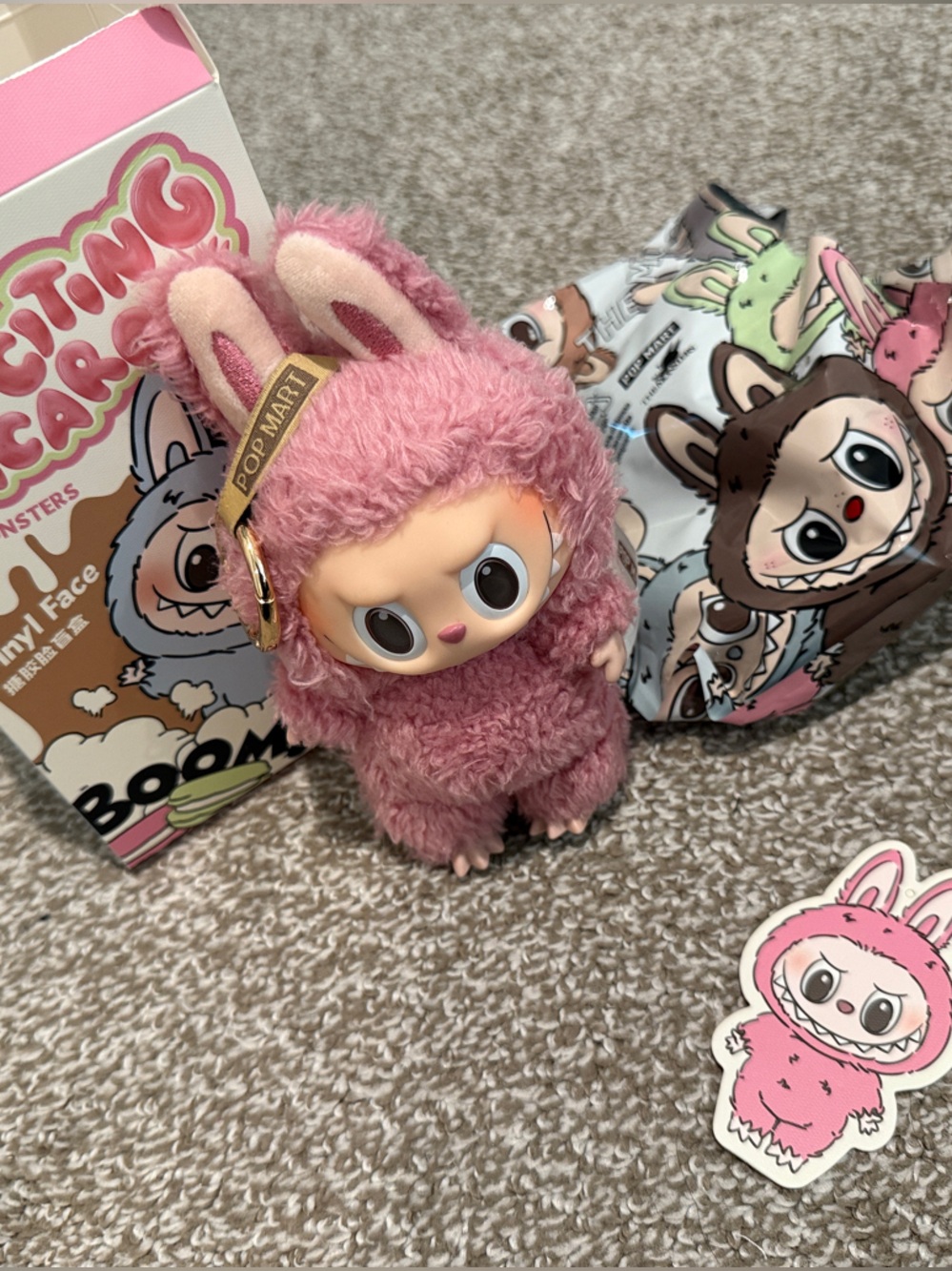 Pop Mart Pink Bunny Plush Figure - Soft Pink Collectible